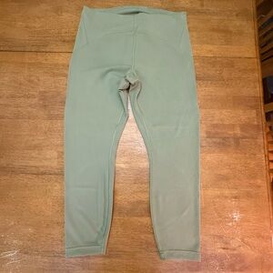 Lululemon Athletica Olive Green Leggings 14